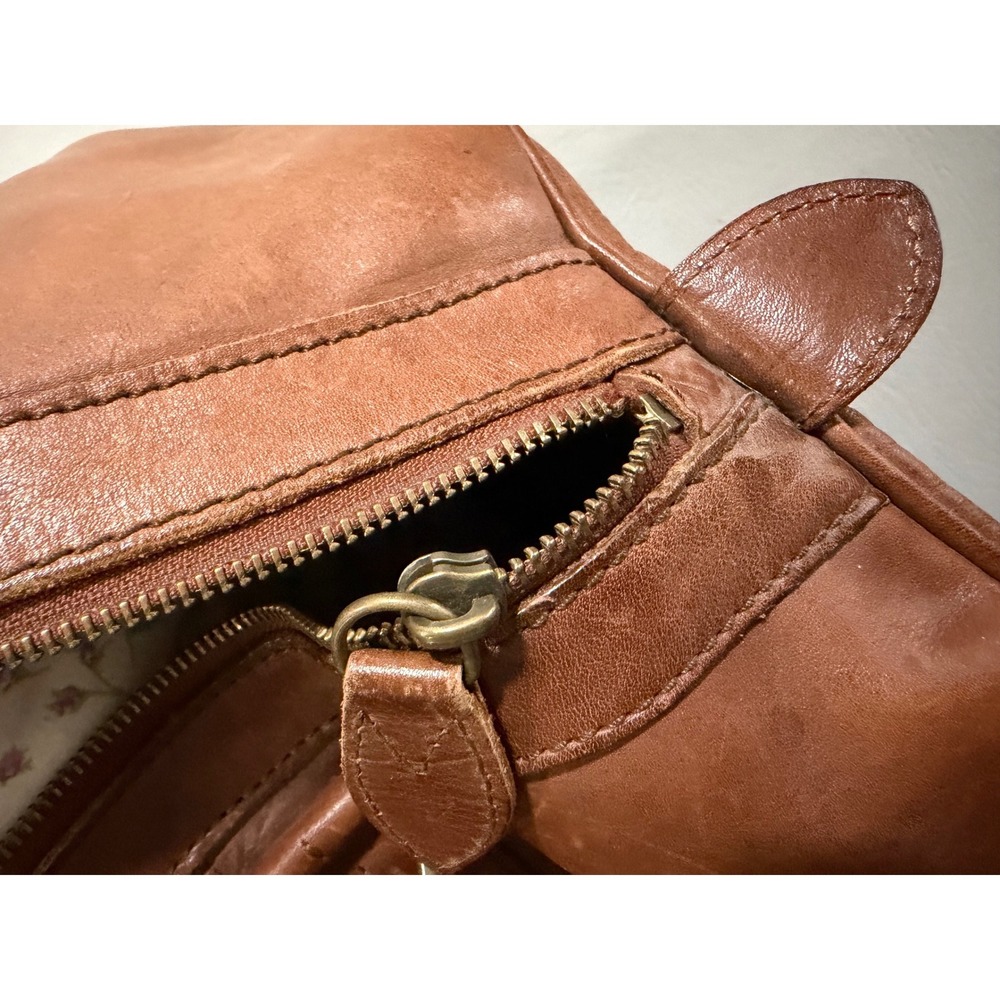 Ralph Lauren Leather Duffel Bag Unisex Large Brown Good Vintage Heritage Crest - Picture 12 of 16